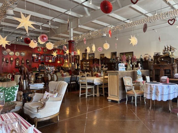 August visit for afternoon tea at Antique Caffe in Johns Creek, GA