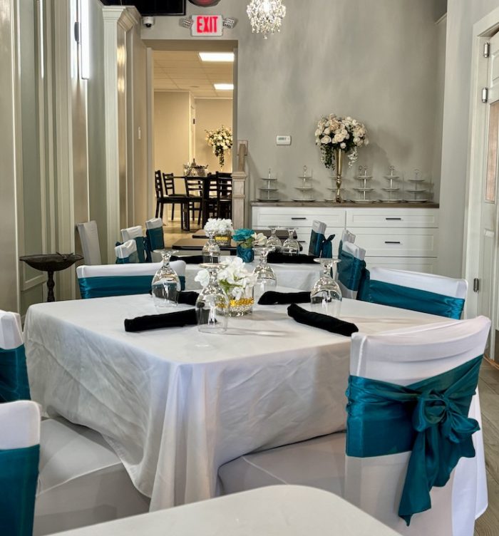 event room at Magnolia Tea Room in McDonough, Georgia