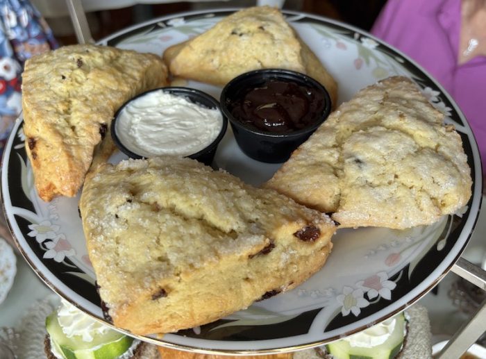afternoon tea at Bayard Cutting Arboretum, Hidden Oak Cafe in Great River, New York