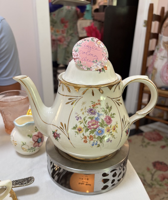 hot tea at Afternoon Tea at Mimi's Table & Garden Tea Room in Sylacauga, Alabama