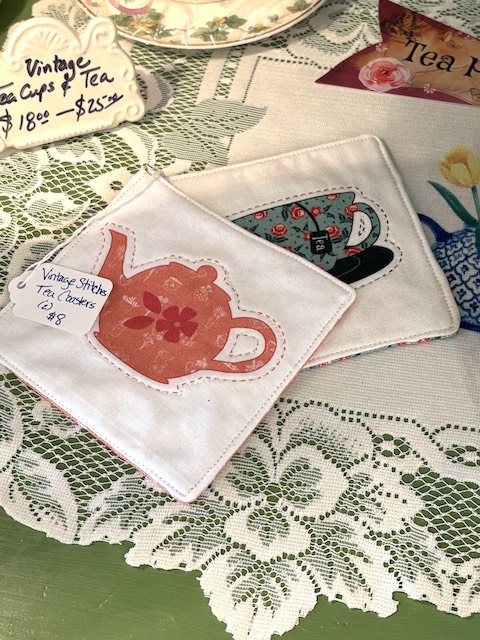 tea coasters at Afternoon Tea at Mimi's Table & Garden Tea Room in Sylacauga, Alabama