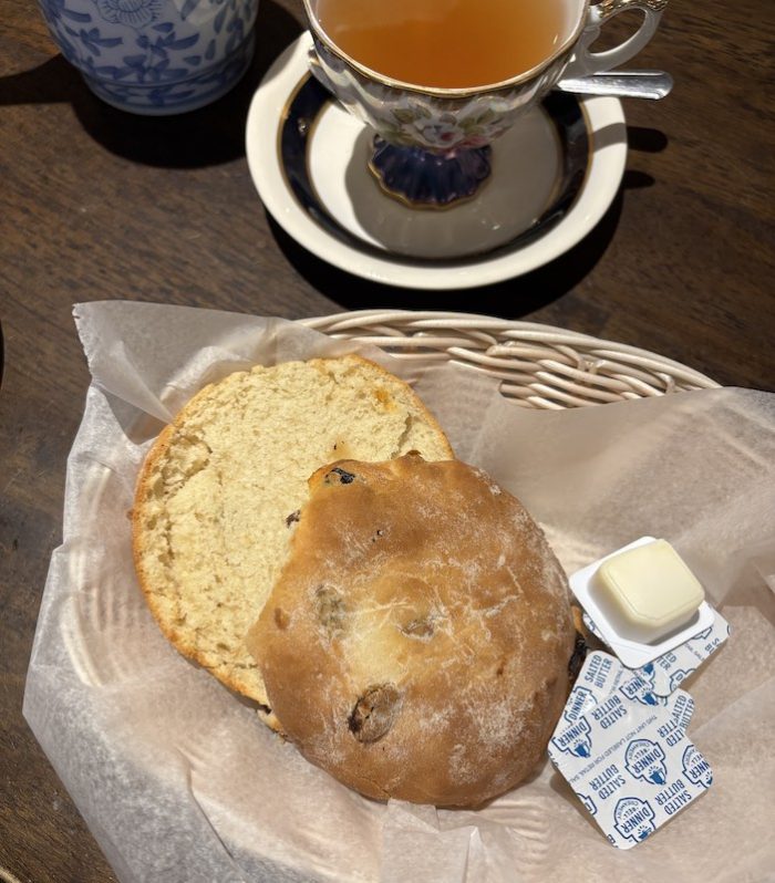 irish scone at Swing the Teapot in Floral Park, New York