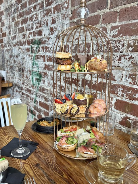 tiered tray at Peckish in Atlanta, Georgia