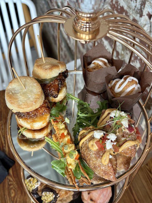 hearty savories at high tea at Peckish in Atlanta, Georgia
