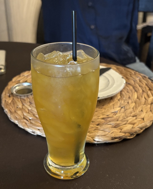 iced Bellwether tea at afternoon tea at Bellwether House in Savannah, Georgia
