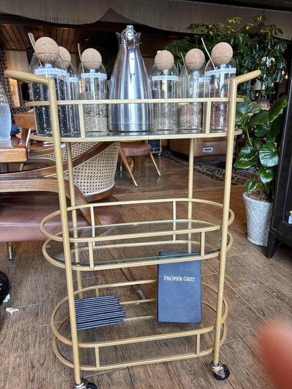 teas at afternoon tea at The Ben West, Proper Grit in West Palm Beach, Florida