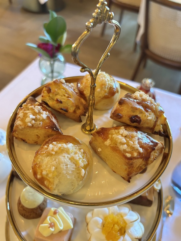 scones at afternoon tea at The Brazilian Court's Cafe Boulud in Palm Beach, Florida