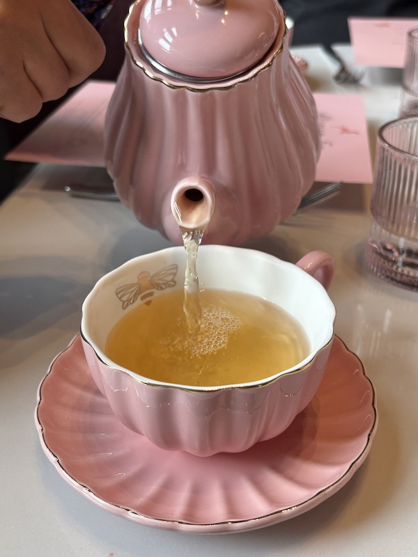 tea remains in teapot at the new afternoon tea at Four Seasons Hotel Atlanta