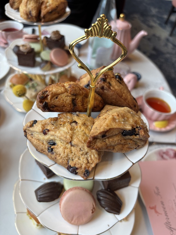 fruit scones at the new afternoon tea at Four Seasons Hotel Atlanta