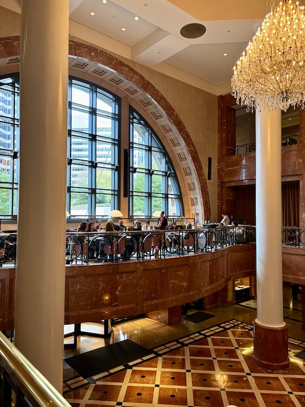 the Bridge between Brasserie Margot and Bar Margot at Four Seasons Hotel Atlanta