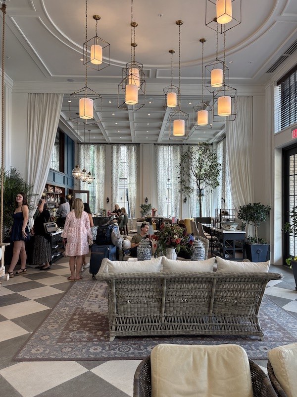 The Loutrel lobby in Charleston, South Carolina