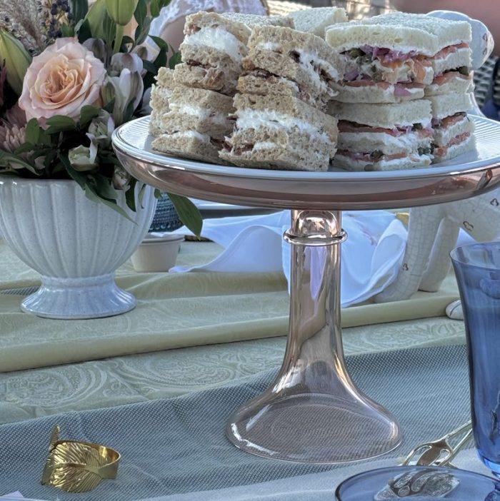 finger sandwiches at afternoon tea at The Loutrel in Charleston, South Carolina