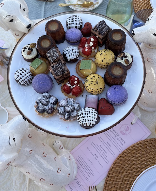 mini pastries at afternoon tea at The Loutrel in Charleston, South Carolina