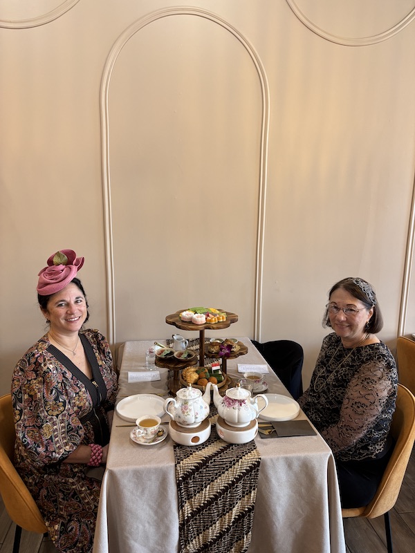 bringing mom to afternoon tea at Gula Indonesian Desserts on Buford Highway in Atlanta, Georgia