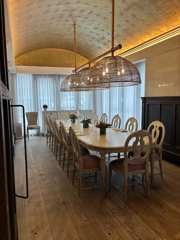 copper room at afternoon tea at Delamar West Hartford, Artisan in Connecticut