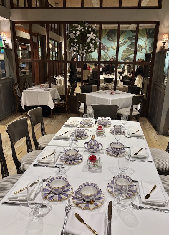 table is set at afternoon tea at Delamar West Hartford, Artisan in Connecticut