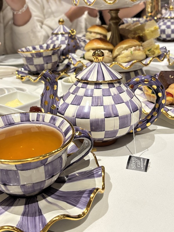 Bigelow teas at afternoon tea at Delamar West Hartford, Artisan in Connecticut