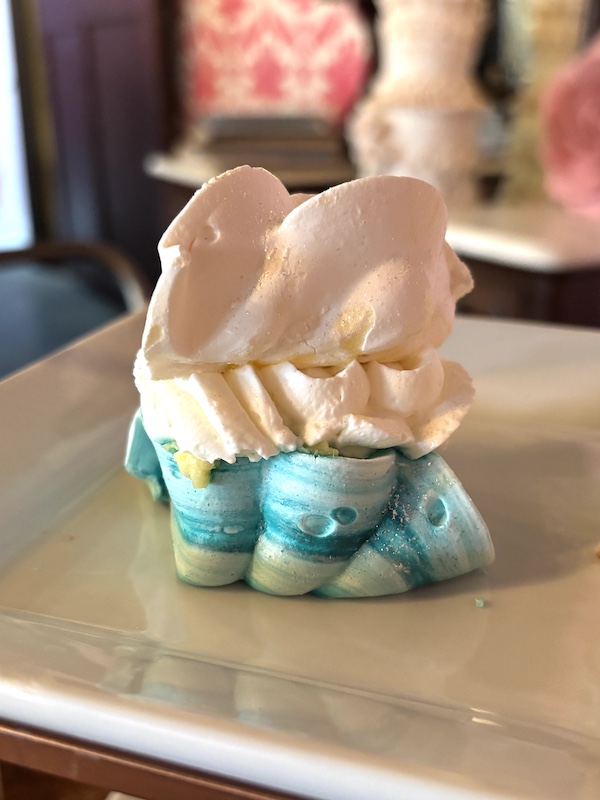 pavlova at Titanic afternoon tea at Chocolate Pi in Tampa, Florida