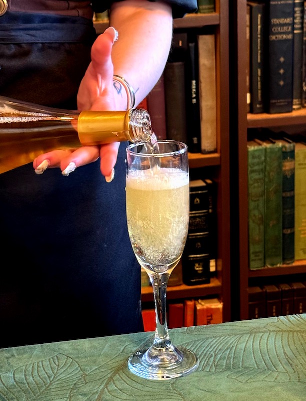 sparkling tea at The Kraken's Cup afternoon tea in Knoxville, TN