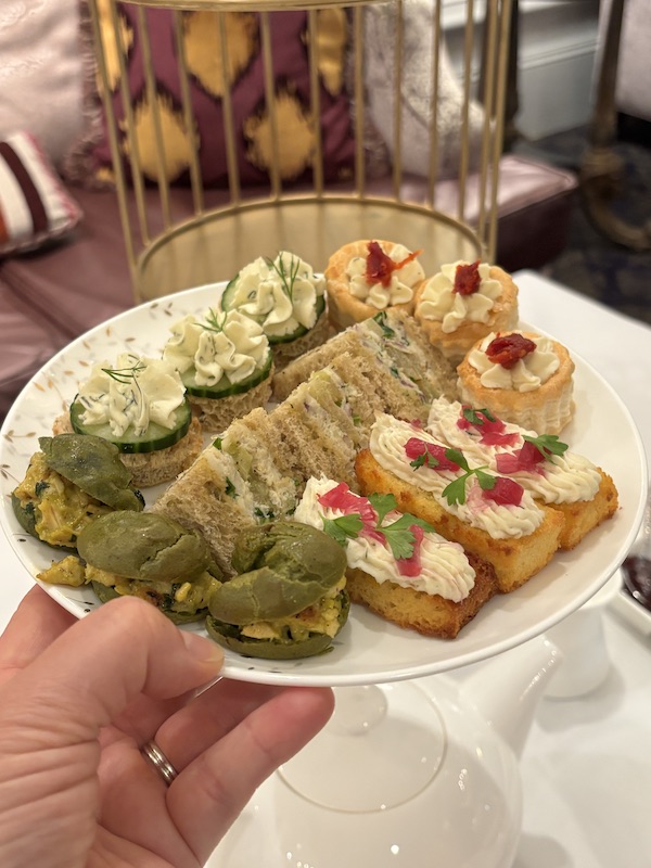 savories at afternoon tea at The Ritz-Carlton New Orleans