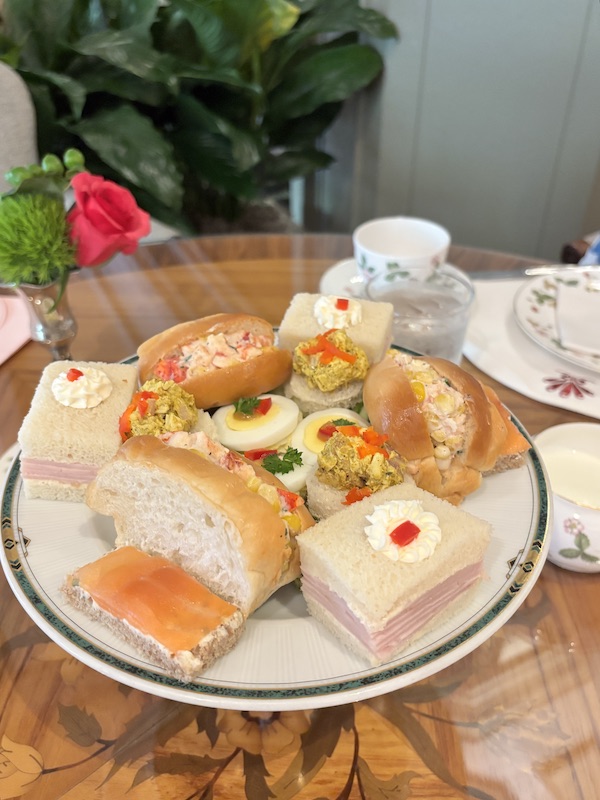 savories at afternoon tea at The Windsor Court, Le Salon in New Orleans, LA