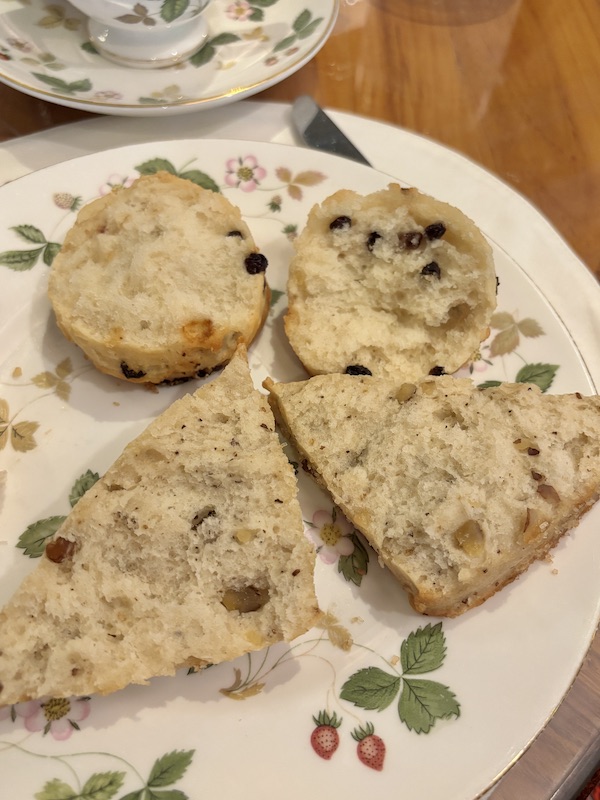 scones at afternoon tea at The Windsor Court, Le Salon in New Orleans, LA