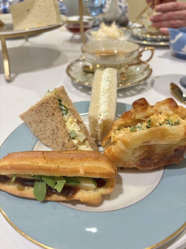 tea sandwiches at Le Faucheur in Dunwoody, Atlanta, Georgia