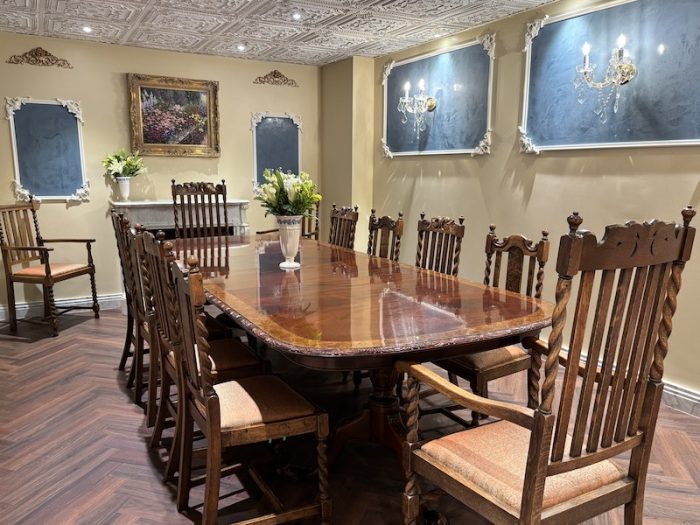 private dining room at Le Faucheur in Dunwoody, Atlanta, Georgia