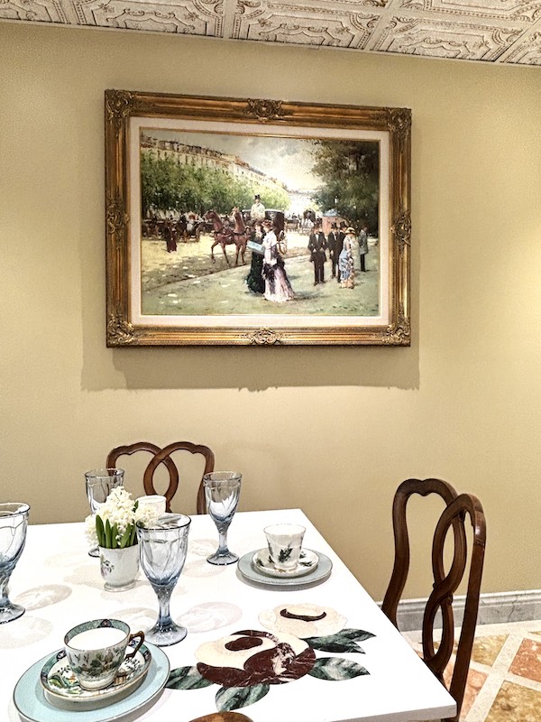 Victorian art at Le Faucheur in Dunwoody, Atlanta, Georgia