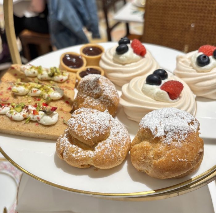desserts at afternoon tea at Le Faucheur in Dunwoody, Atlanta, Georgia