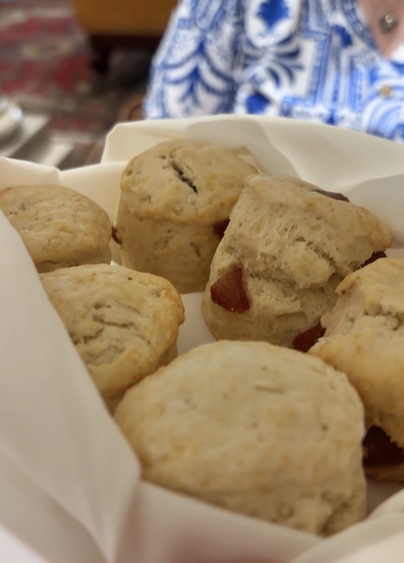 scones at afternoon tea at Le Faucheur in Dunwoody, Atlanta, Georgia