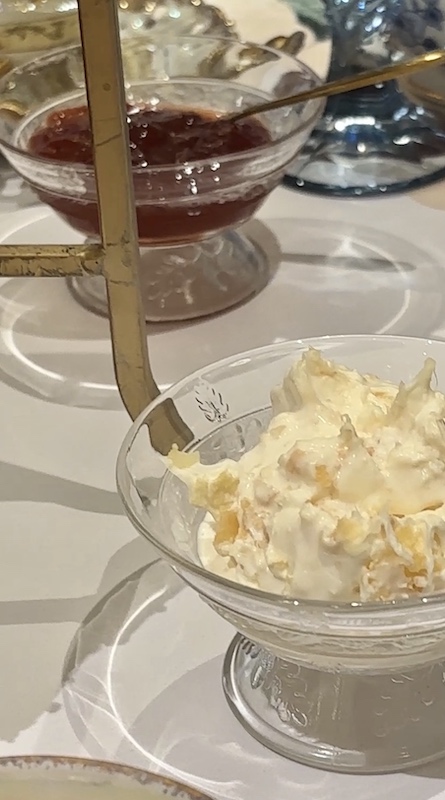 clotted cream at Le Faucheur in Dunwoody, Atlanta, Georgia