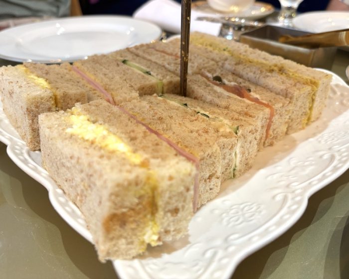 tea sandwiches at The Duchess Tea Salon at Cafe Channing Noelle in Nassau, Bahamas