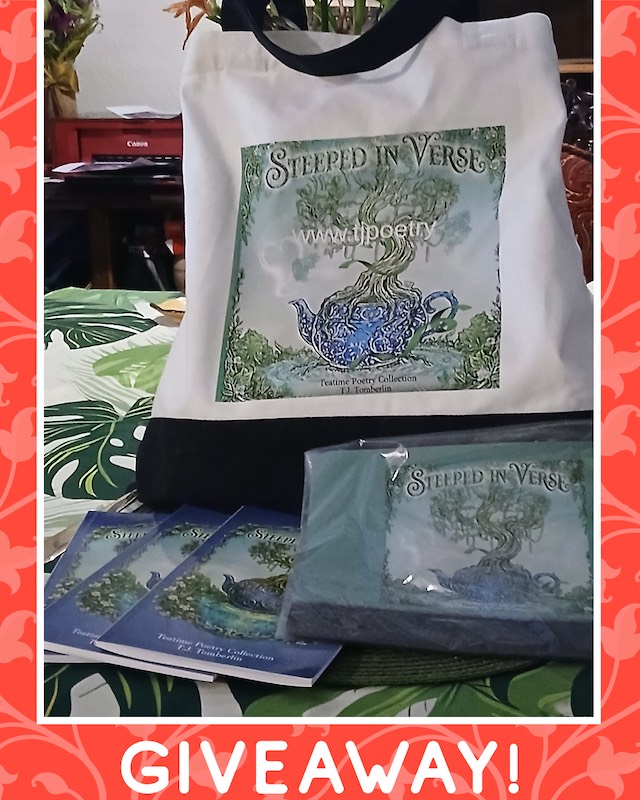 Steeped in Verse tea poetry collection gifts for Destination Tea's July Giveaway
