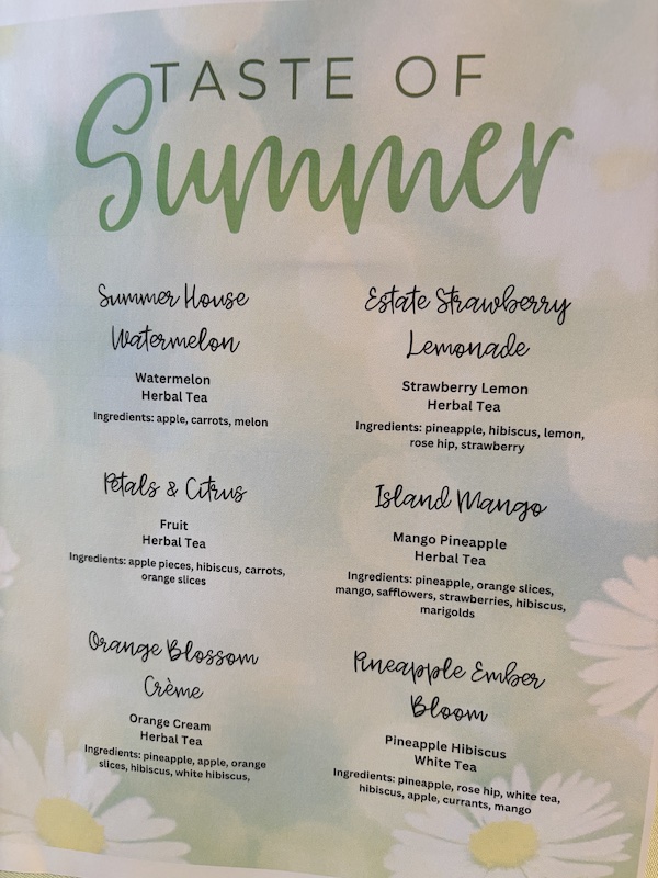 summer teas at Annabella at Cedar Glen in Huntsville, AL