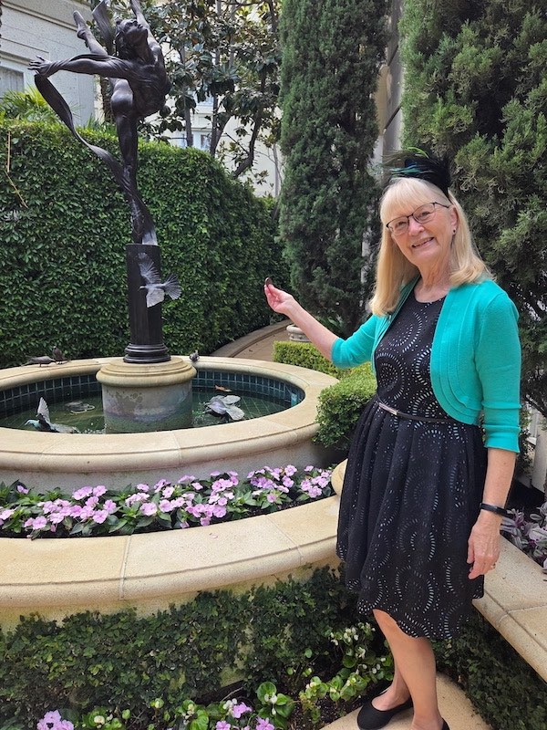 making a wish after afternoon tea at The Peninsula Beverly Hills, California