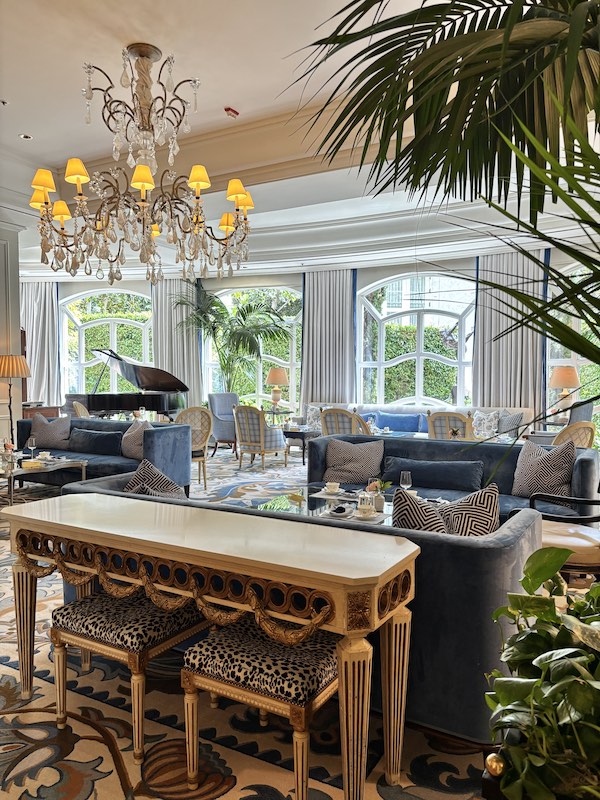 the Living Room for afternoon tea at The Peninsula Beverly Hills, California