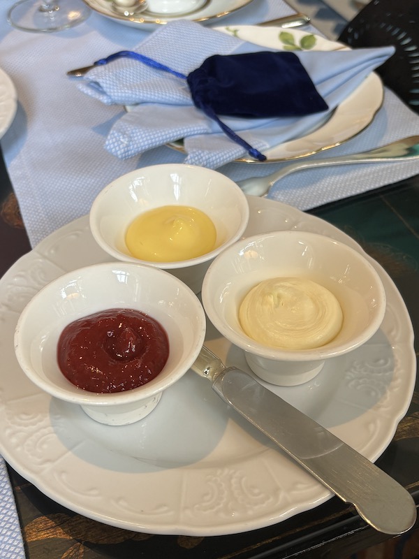 scone spreads at afternoon tea at The Peninsula Beverly Hills, California
