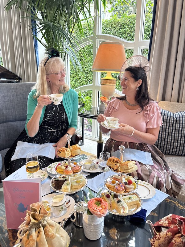 tea friends at afternoon tea at The Peninsula Beverly Hills, California