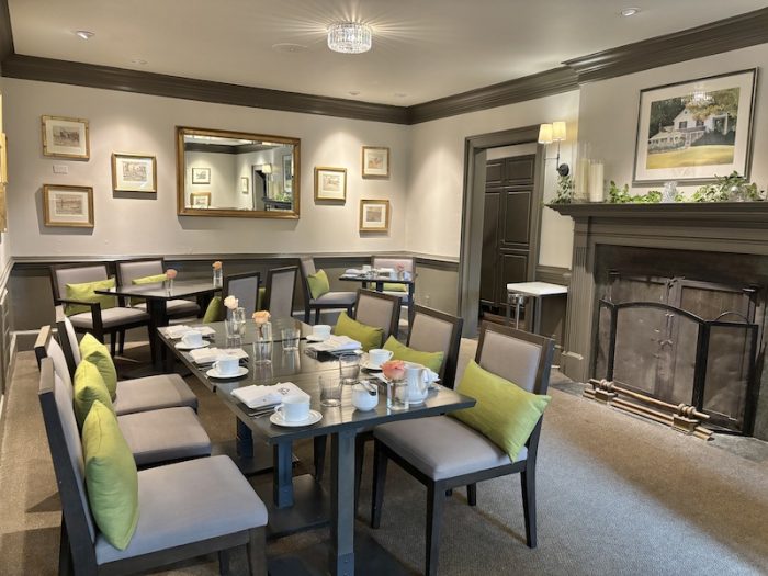 tables for afternoon tea at The Fearrington House Restaurant in Pittsboro, North Carolina