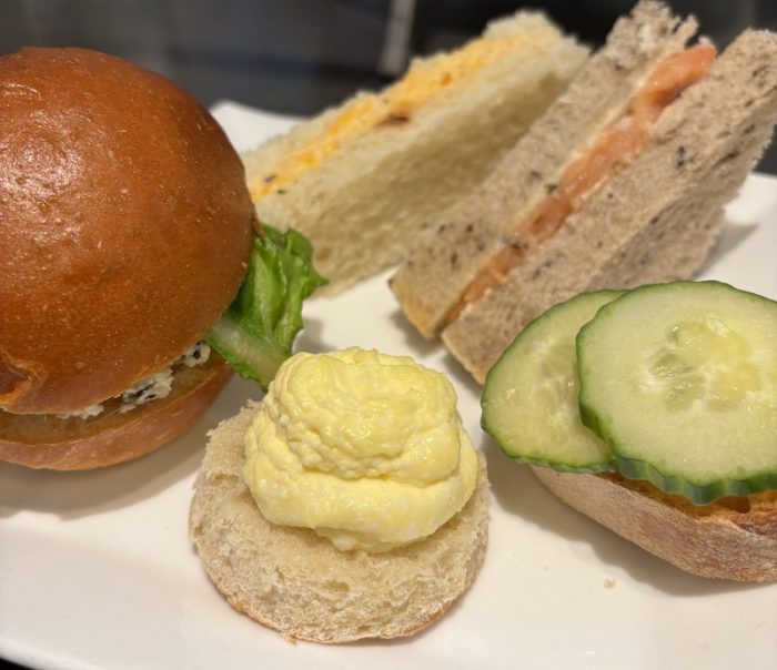 tea sandwiches at The Fearrington House Restaurant in Pittsboro, North Carolina