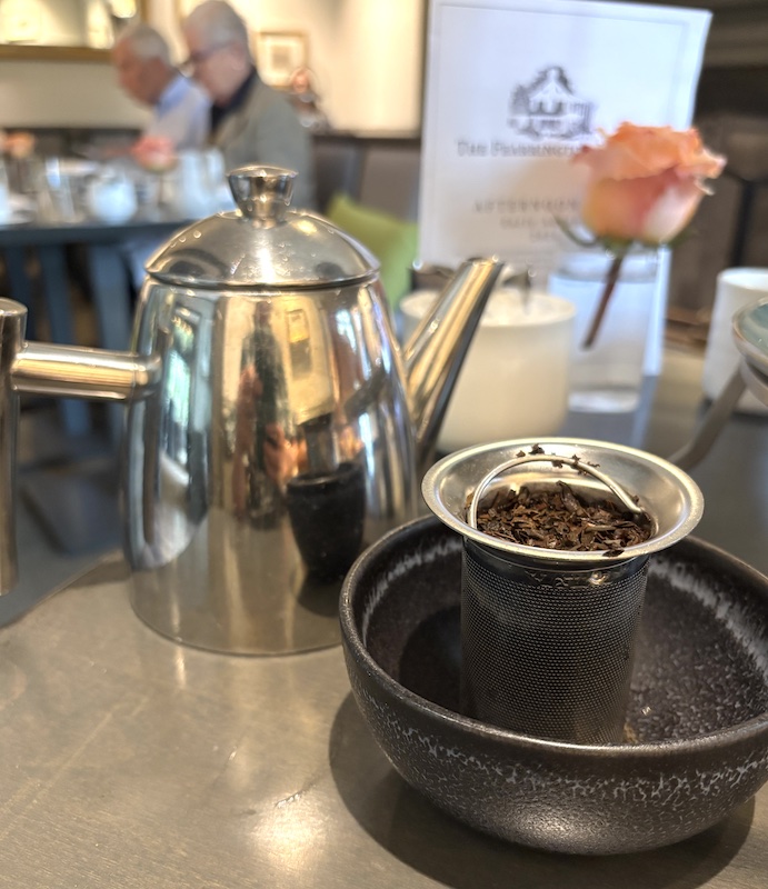 teapot at The Fearrington House Restaurant in Pittsboro, North Carolina